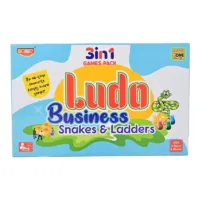 Zubblo Ludo, Snakes & Ladders & Business World Board Combo (3 in 1) 12 INCHES Party & Fun Games Board