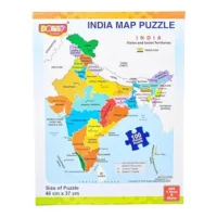 Zubblo India Map Puzzle for Kids – Educational Geography Learning Toy | Fun & Interactive India State Puzzle Game for Boys & Girls | Cognitive Toy (Multicolor)