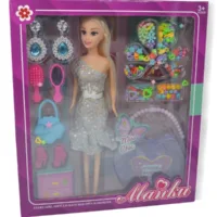 Premium Doll Fashion Kit Set For Girls Above Age 3 – Stylish Dress-Up Toy Set for Creative Girls