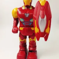 Zubblo Iron Man Action Figure – Marvel Superhero Collectible Toy for Boys & Kids | Poseable Action Toy for Imaginative Play | Birthday Gift for Avengers Fans | Red-Gold Suit Edition