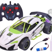 ZUBBLO Rechageable Hero Smoke Mist Spray Racing Runner Car Toys 2.4 GHz with LED Light and Sound Electric Toy for Kids