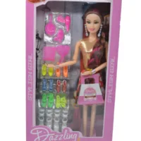 Zubblo Dazzling Girl Doll – Stylish Fashion Doll Toy for Girls | Pretend Play Princess Doll with Accessories | Kids Gift Set for Imaginative Play