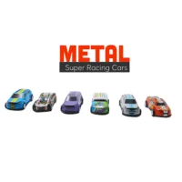 Zubblo Die-Cast Metal Toy Cars Collection – Set of 6 Racing Sport Car Models | Premium Mini Car Toys for Kids | Pull Back Vehicles with Realistic Design (Multicolor)